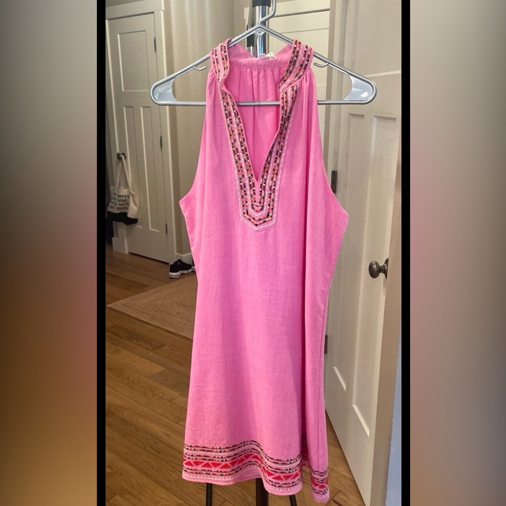 THML Embroidered Pink dress